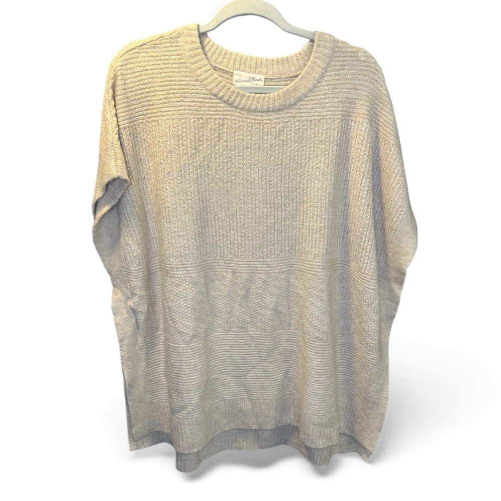 305. Universal Thread Cream Knit Poncho OSFM Boho